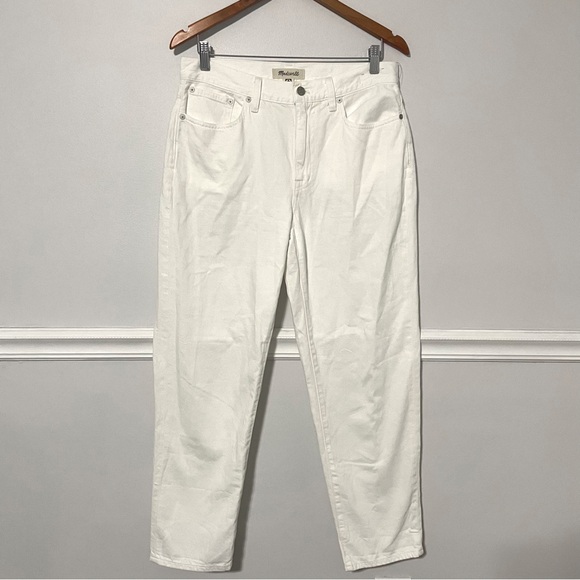 Madewell • the slouchy boyjean in tile white sz 28 - Picture 4 of 7
